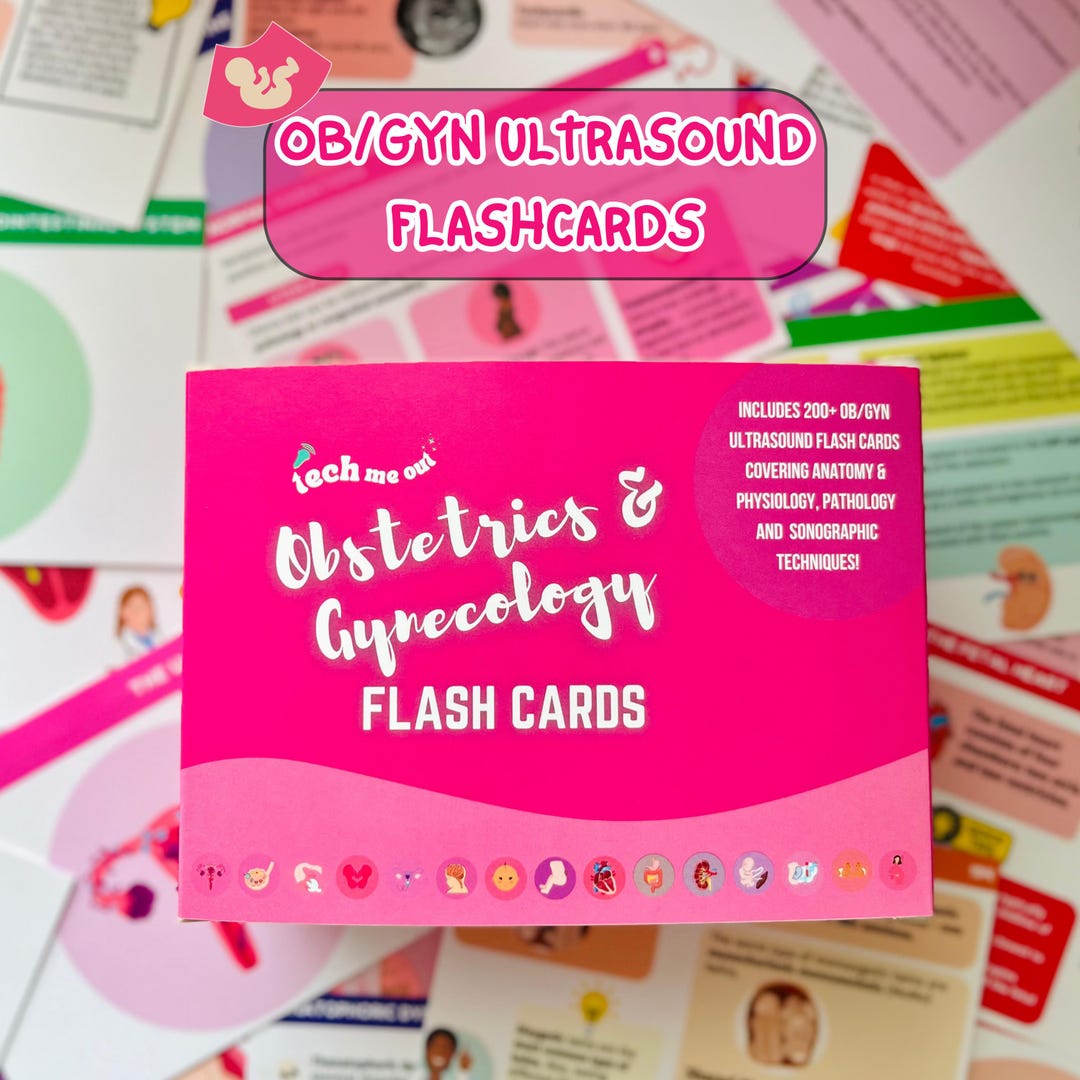 200+ Obstetrics & Gynecology Ultrasound Flashcards | OB/GYN Sonography ...
