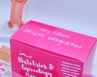 200+ Obstetrics & Gynecology Ultrasound Flashcards | OB/GYN Sonography Board Exam Prep | Ultrasound Student Study Guide | Sonographer Gift