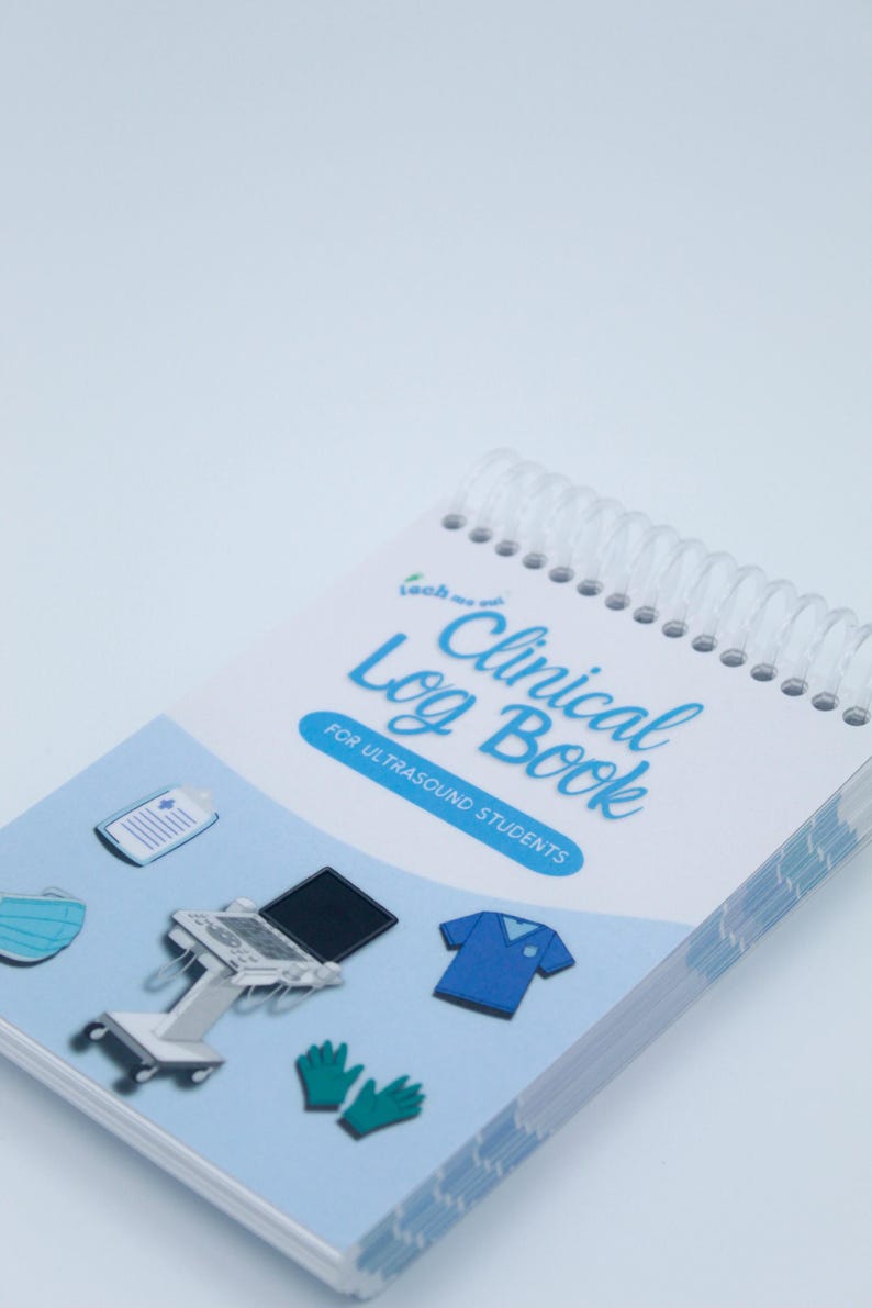 Clinical Rotation Tracker Clinical Log Book for Sonography Students | Spiral Bound Portable ...