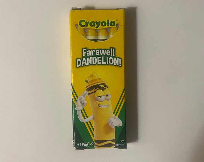 4pc Dandelion Crayola Crayon Etsy