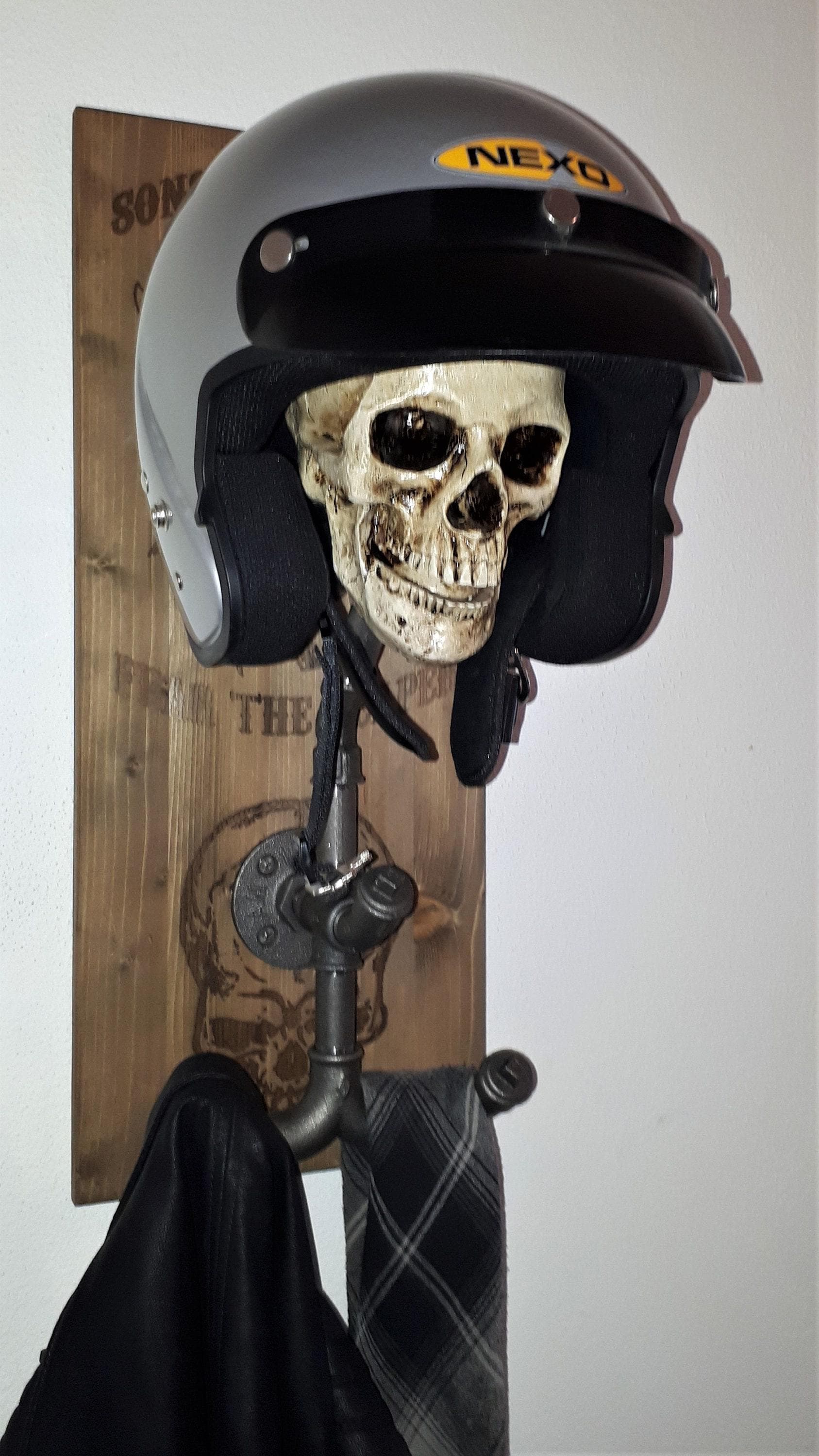 Sons of Anarchy Reaper Perchero para casco con ganchos para