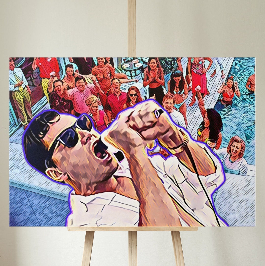 Buy The WOLF of WALL STREET, Leonardo Dicaprio, Jordan Belfort, Abstract  Wall Art, Digital Download Posters Canvas Online in India