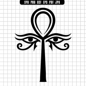 Ankh Svg, Eye Of Horus Svg, Egyptian Symbol Svg, Ancient Egypt Svg, Cut File, Digital Download, Cricut Svg, Clipart