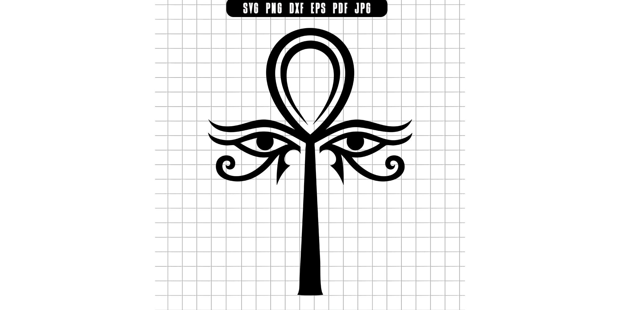 Ankh Svg, Eye of Horus Svg, Egyptian Symbol Svg, Ancient Egypt Svg, Cut ...