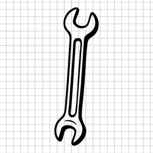 Wrench Svg, Spanner Svg, Mechanic Tool Svg, Wrench Clipart, Wrench Cut File, Wrench Png, Garage Tool Svg, Tool Silhouette