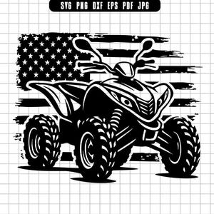 ATV Svg, ATV Quad Svg, ATV Flag Svg, Four Wheeler Svg, Off Road Svg, Atv Clipart Svg, Atv Cut File Svg