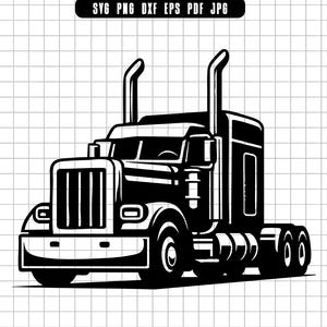 Semi Truck Svg, Big Rig Svg, Freightliner Svg, Diesel Truck Svg, Truck Front Svg, Truck Cut File Svg