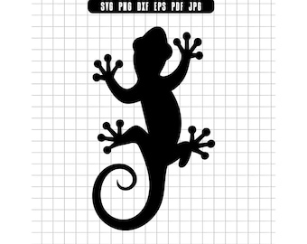 Lucertola in formato SVG, Geco in formato SVG, Lucertola in formato Png, Lucertola in formato DXF, Lucertola in formato Clipart, Geco in formato Cut, Rettile in formato SVG, Lucertola in formato PDF, Lucertola in formato Jpg, Silhouette di lucertola