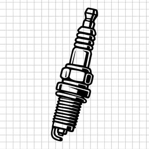 Spark Plug Svg, Engine Part Svg, Spark Plug Clipart, Car Engine Svg, Spark Plug Png, Auto Part Cut File, Plug Svg, Garage Tool Svg