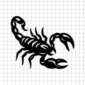Scorpion Svg, Scorpio Svg, Zodiac Svg, Arachnid Svg, Desert Animal Svg, Insect Svg, Tattoo Svg, Scorpion Clipart, Cut File, Digital File