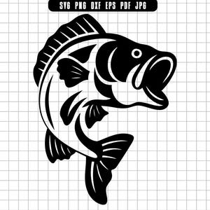 big mouth fish on pole svg Big Mouth Fish Svg