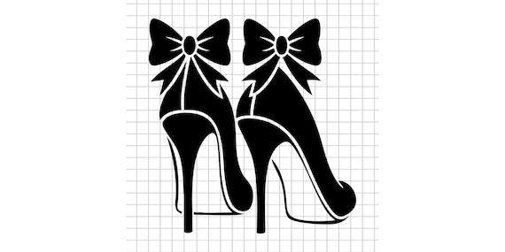 High Heels Svg, Bow Shoes Svg, Fashion Shoes Svg, Glam Heels Svg, Girly Svg, Stylish Shoes Svg, Silhouette Svg