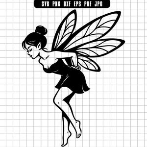 Fairy Svg, Flying Fairy Svg, Fantasy Fairy Svg, Fairy Png, Fairy Dxf, Fairy Eps, Fairy Pdf, Fairy Jpg, gesneden bestand
