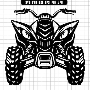 ATV Svg, Quad Svg, Four Wheeler Svg, Offroad Svg, ATV Clipart Svg, ATV Cut File, Quad Bike Svg, Mud Rider Svg, Svg Dxf Png File