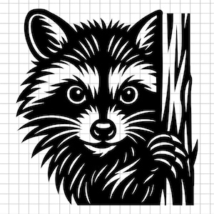 Raccoon Svg, Raccoon Clipart Svg, Raccoon Cut File Svg, Raccoon Silhouette Svg, Raccoon Png Svg, Raccoon Dxf Svg, Woodland Svg