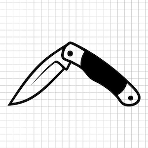 Pocket Knife Svg, Folding Knife Svg, Camping Knife Svg, Tactical Knife Svg, Outdoor Knife Svg, Svg Png Dxf Eps Cut File