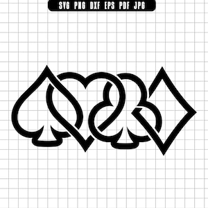 Card Suits Svg, Heart Spade Svg, Diamond Club Svg, Poker Suits Svg, Playing Card Svg, Casino Svg, Clipart, Digital Cut File