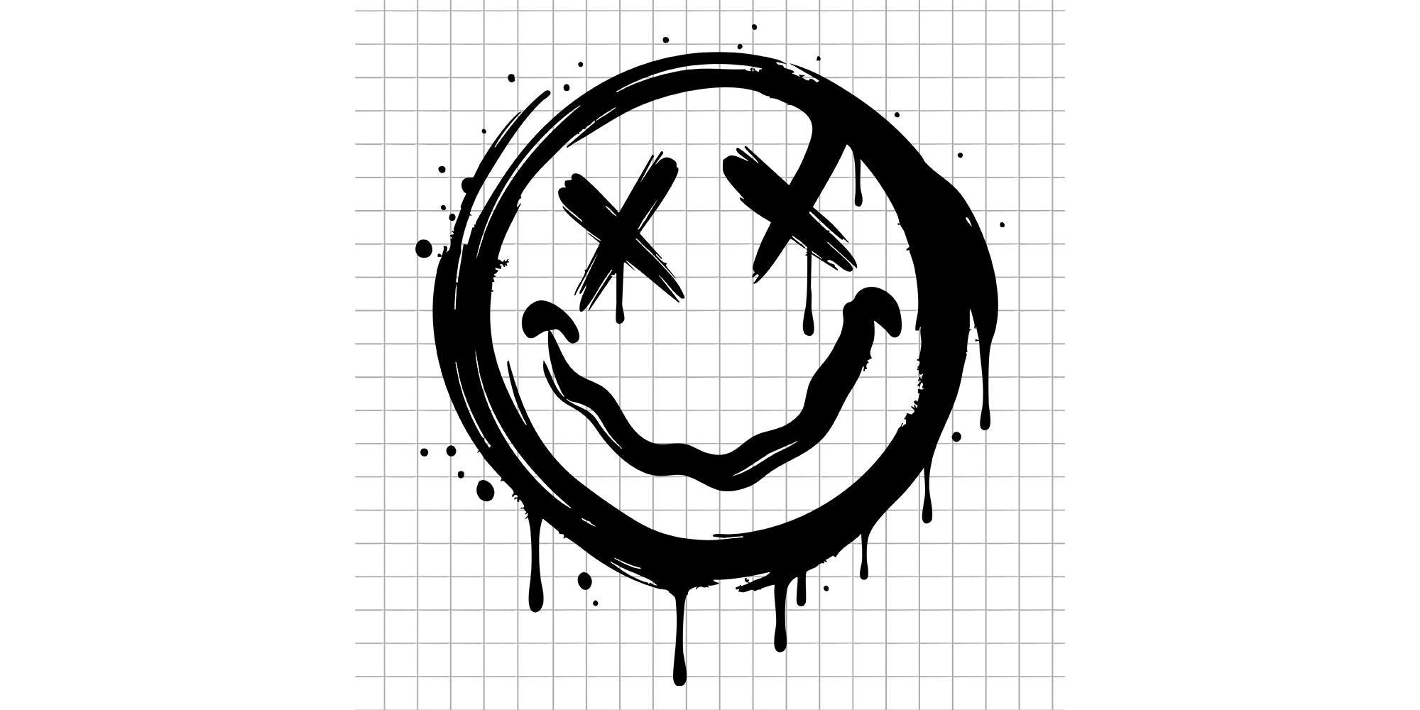 Smiley face graffiti - Etsy 日本