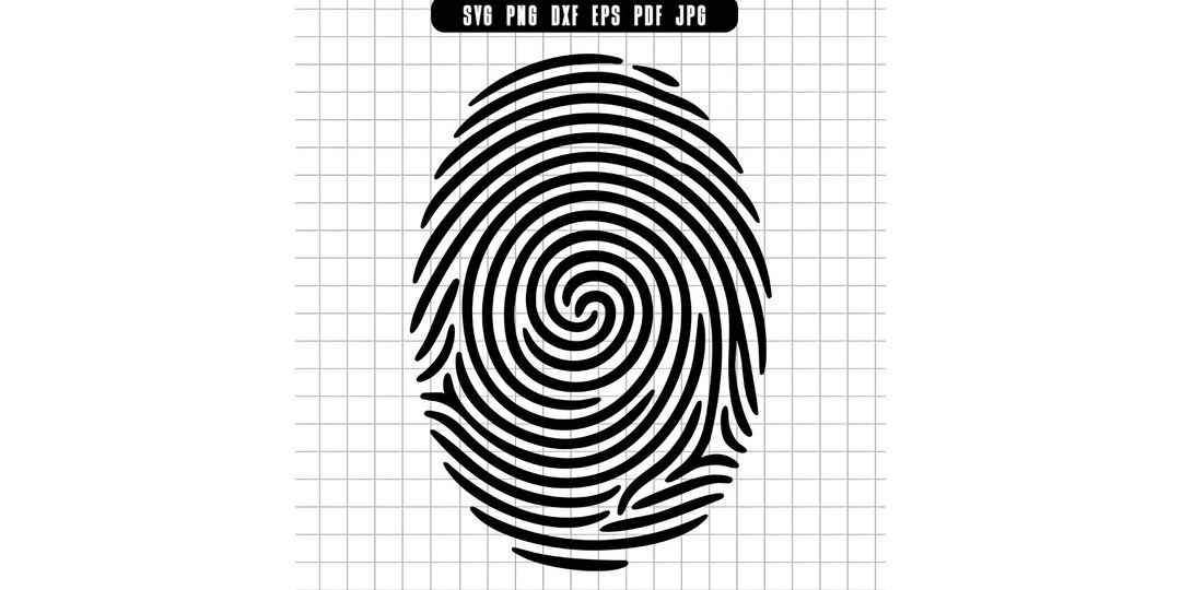 Fingerprint Svg, Identity Svg, Biometric Svg, Spiral Fingerprint Svg ...