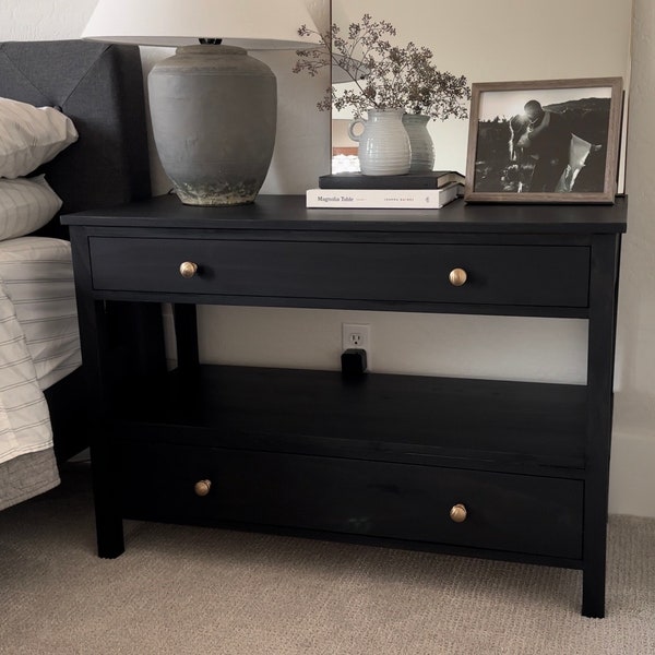 Nightstands | Extra Large Available | Side Table | Custom Solid Wood | Bedroom | Modern Farmhouse