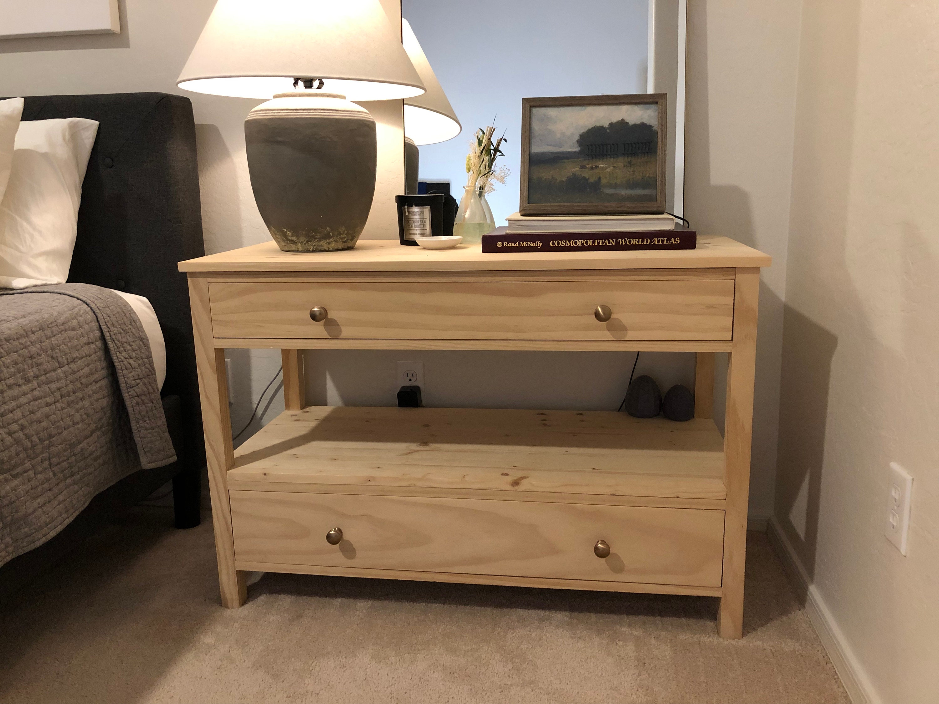 Extra wide bedside tables deals