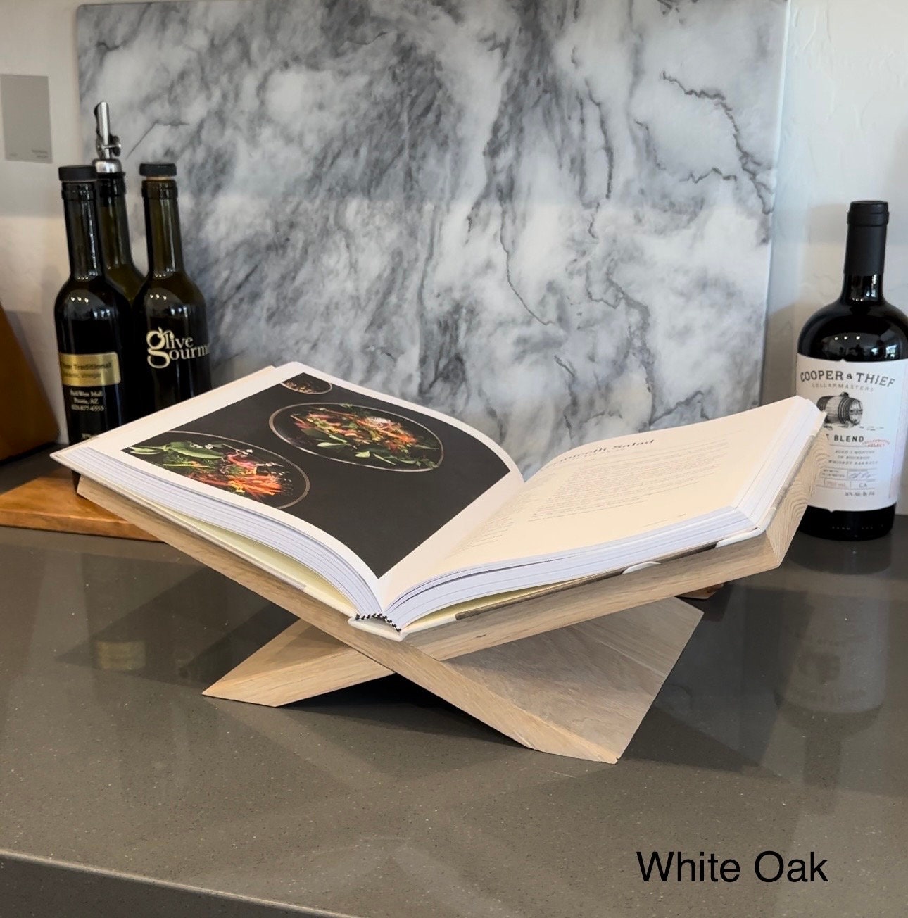 Book Display | Book Holder | Open Book Display | Cookbook Stand | Bible Display | White Oak | Maple | Pine