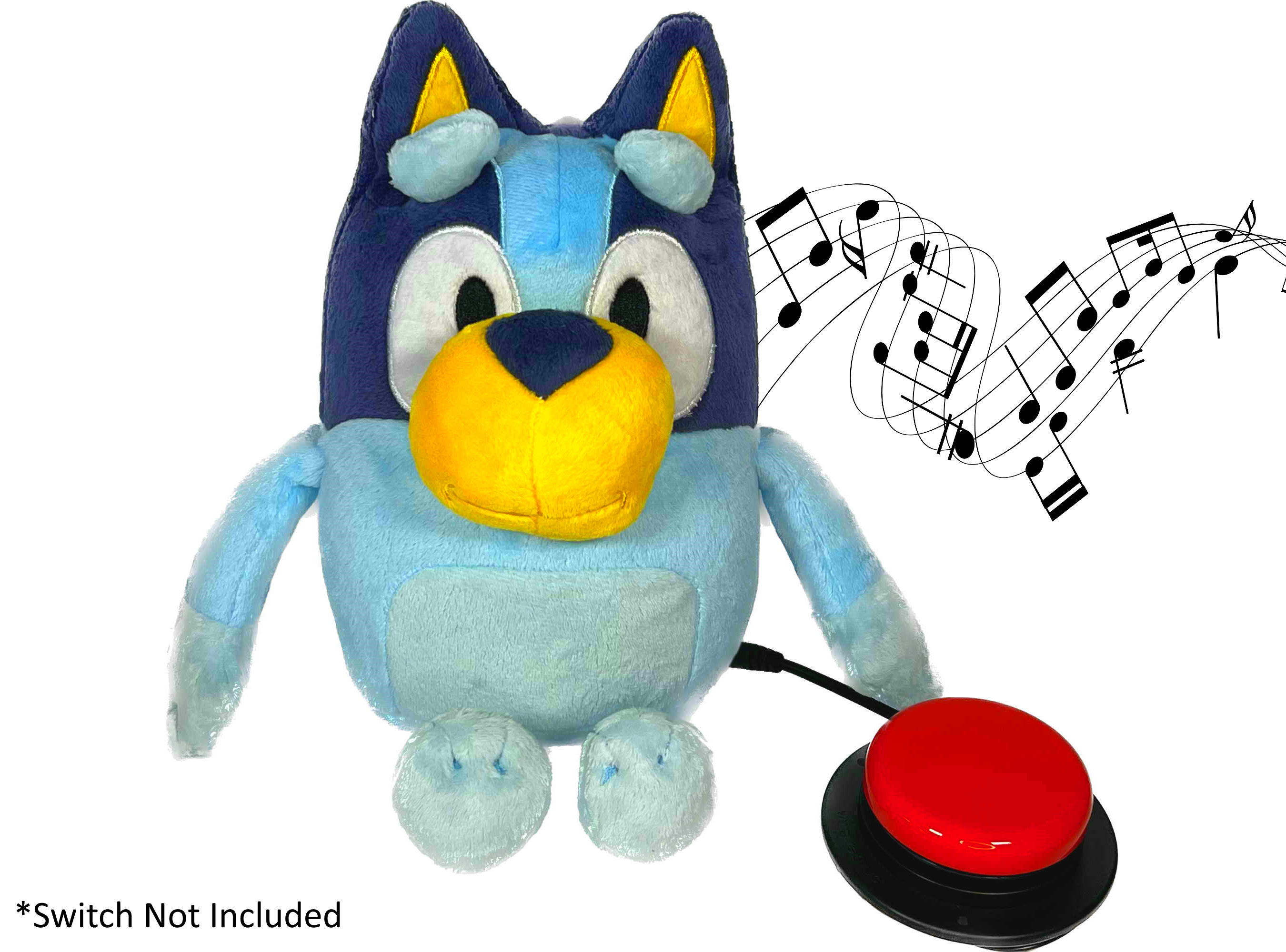 Switch Adapted Talking Bluey Plush Toy Adapted Toy Speech Therapy