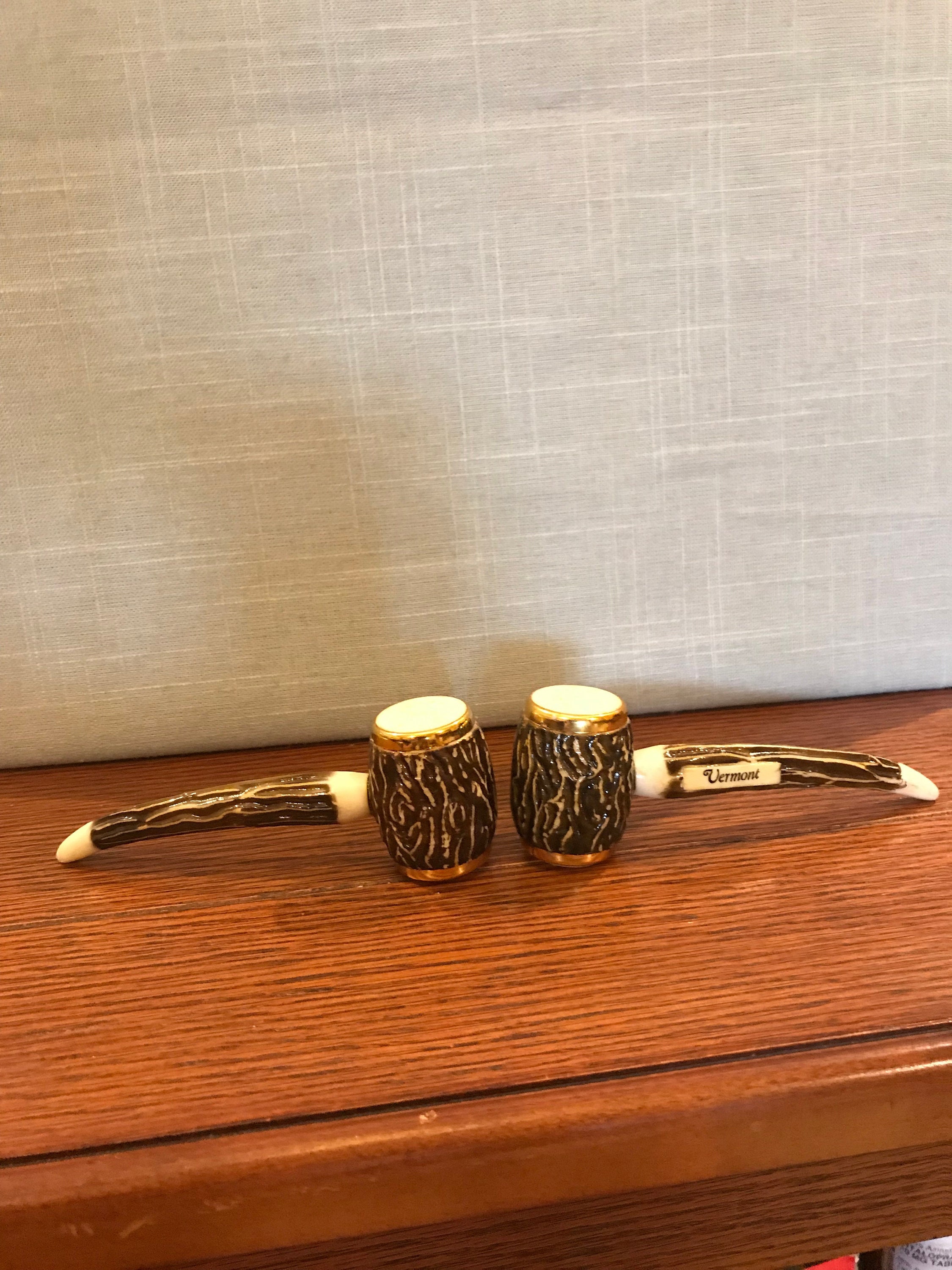 Plastic Souvenir Pipes Vermont Salt and Pepper Shakers Etsy