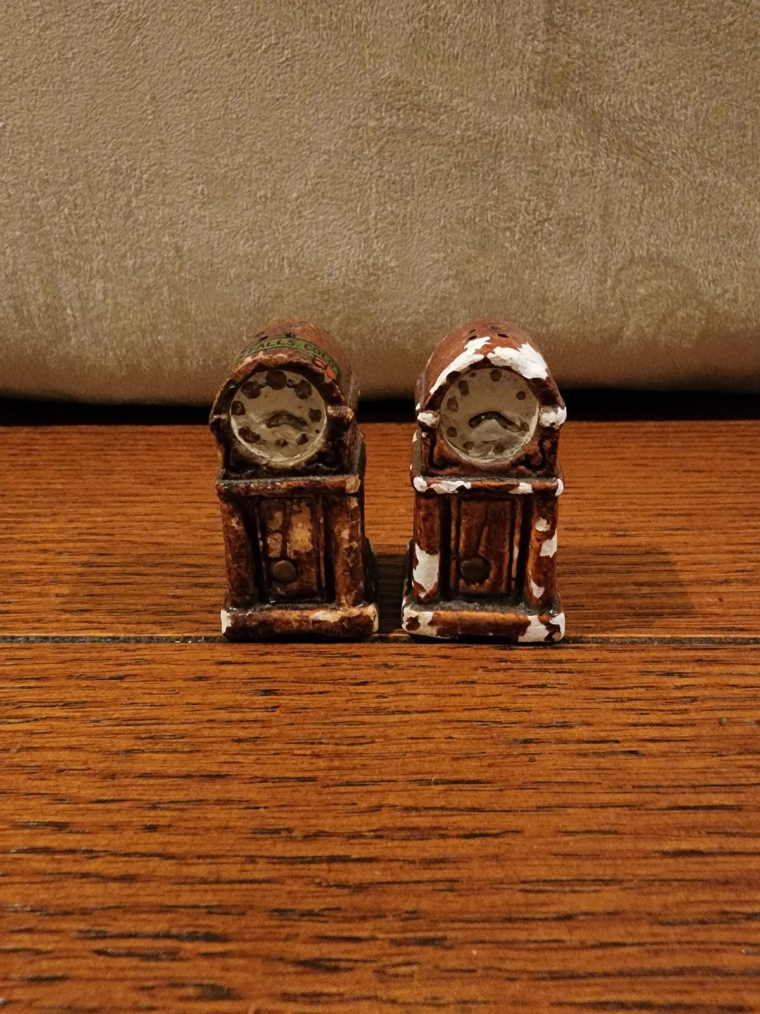 Salt Clock Chalkware Grandfather Clocks Salt and Pepper Shakers - Etsy