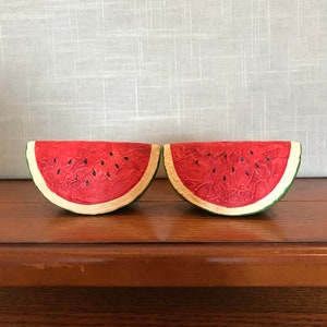 Quon Quon Watermelon Slides Salt and Pepper Shakers