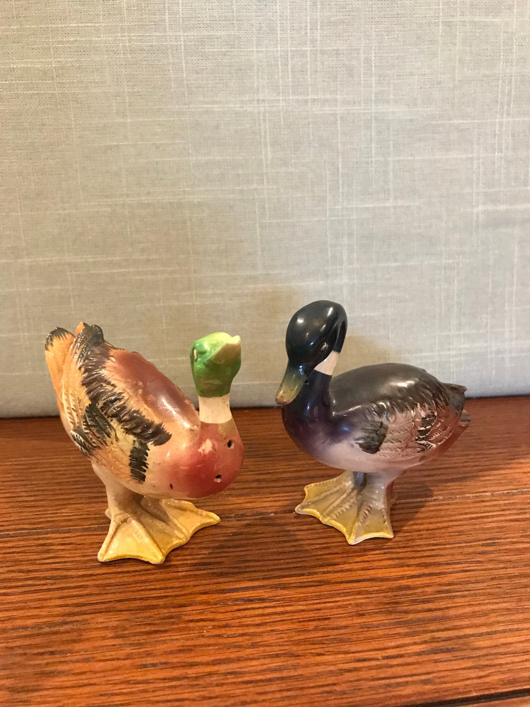 Ceramic Mallard Ducks Made in Japan Salt and Pepper Shakers Etsy