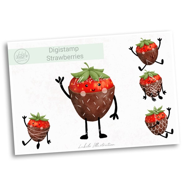 Digistamp Strawberries