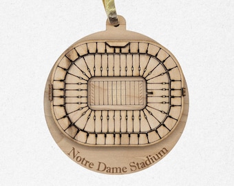 Notre Dame Football Field - Notre Dame Stadium -- 3D Ornament/Wall Decor