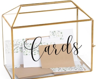 Card Box Decal | Personalized Wedding Decal | DIY Bride