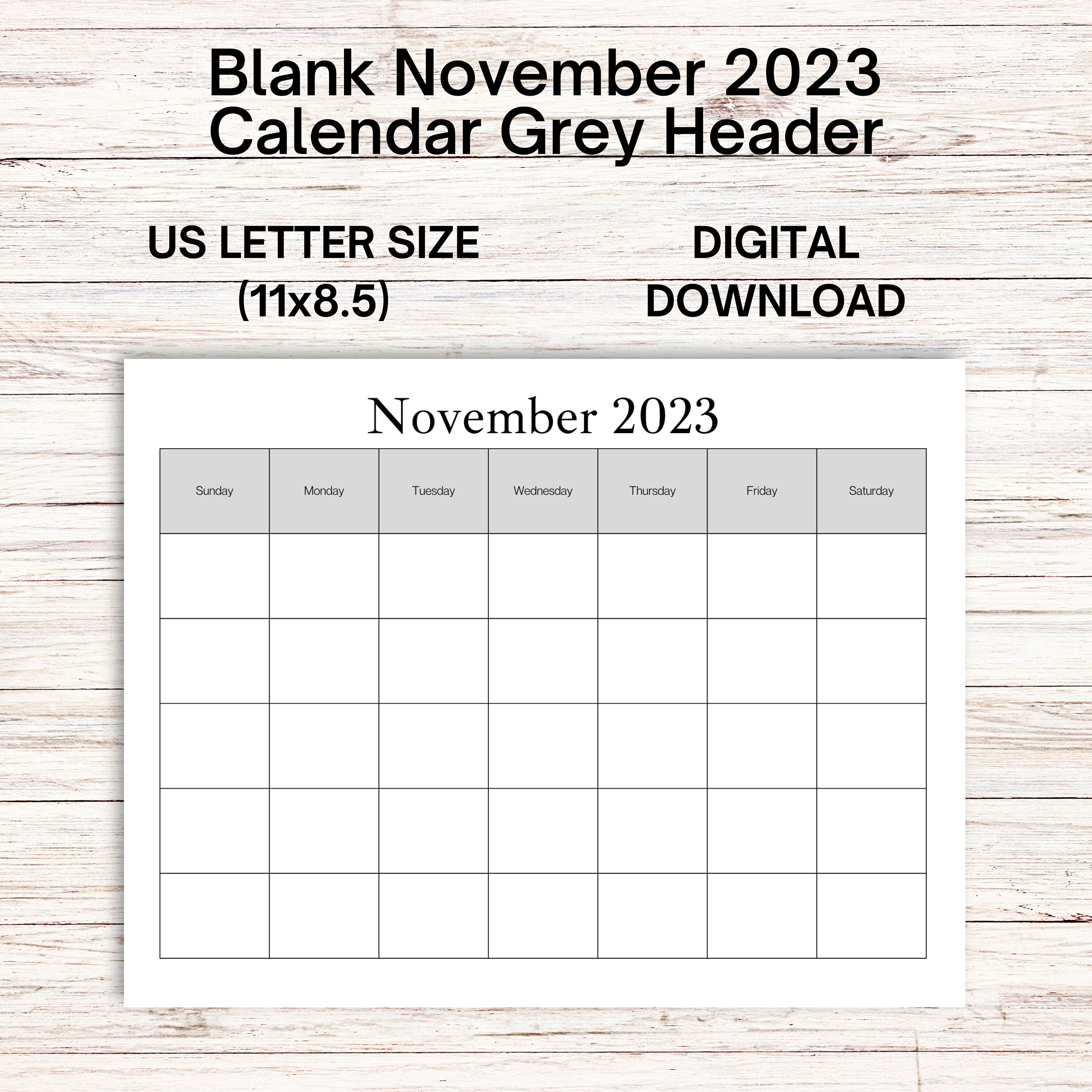 BLANK NOVEMBER 2023 CALENDAR PRINTABLE PDF visual data 7