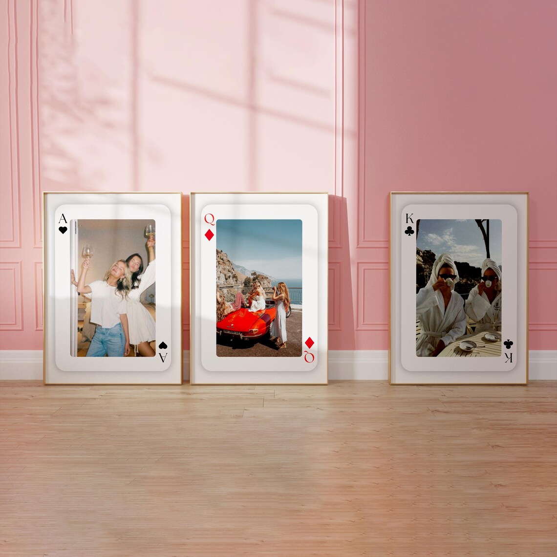 Custom Playing Card Prints, Trendy Wall Art, Best Friend Gift for Her ...