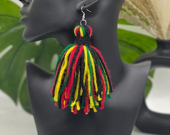 Yarn Tassel Earrings - Goddess