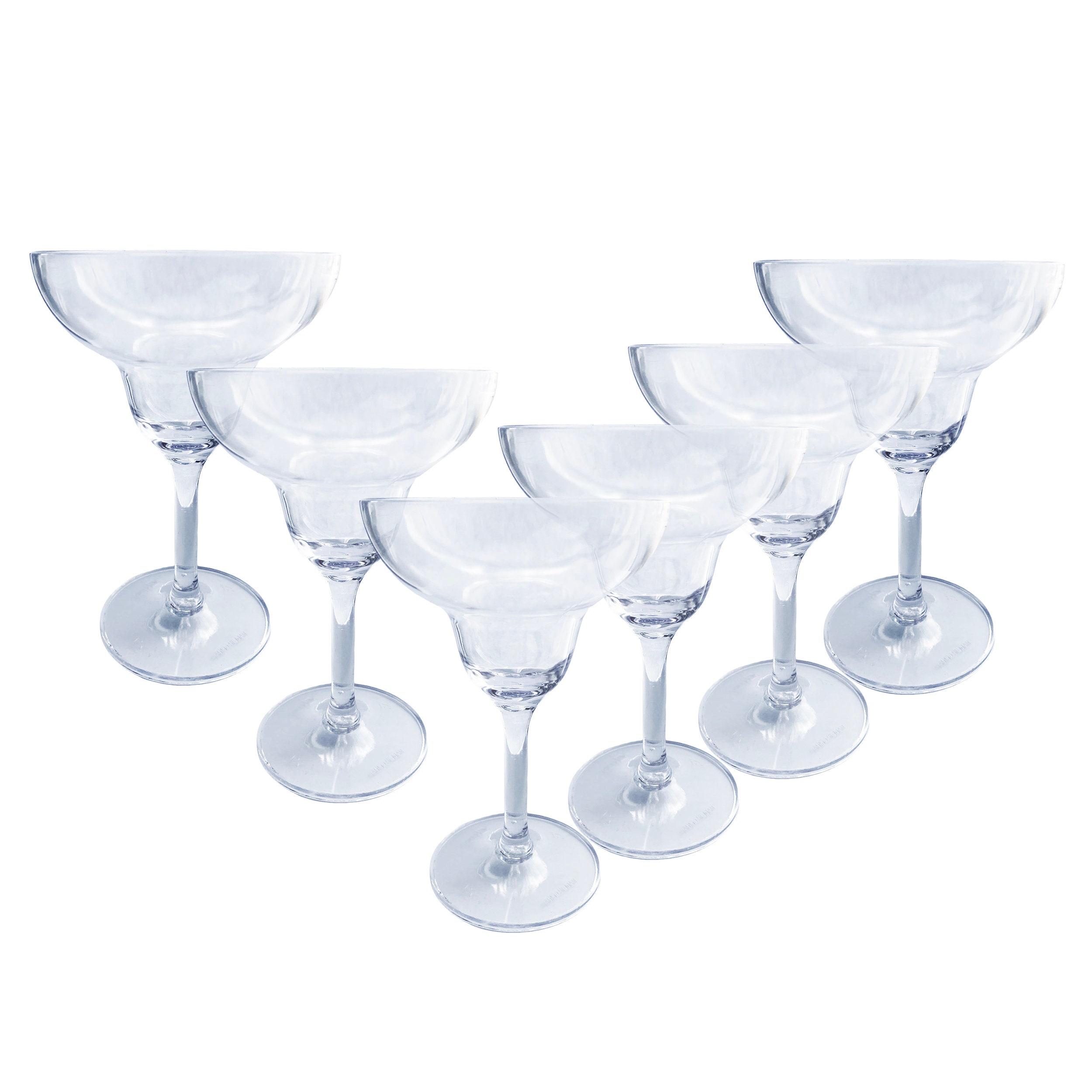 10-Count Clear Party Essentials Hard Plastic Two Piece 5.5-Ounce Wine Glasses 