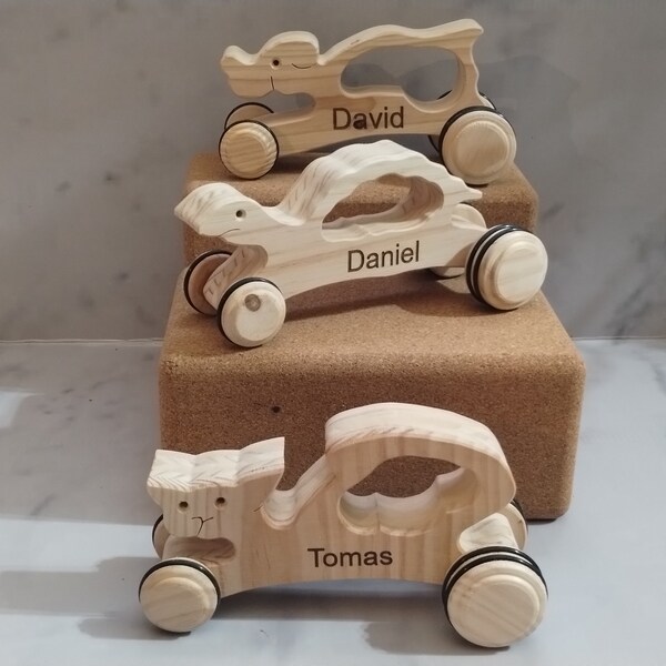 Wooden Push Toy Etsy