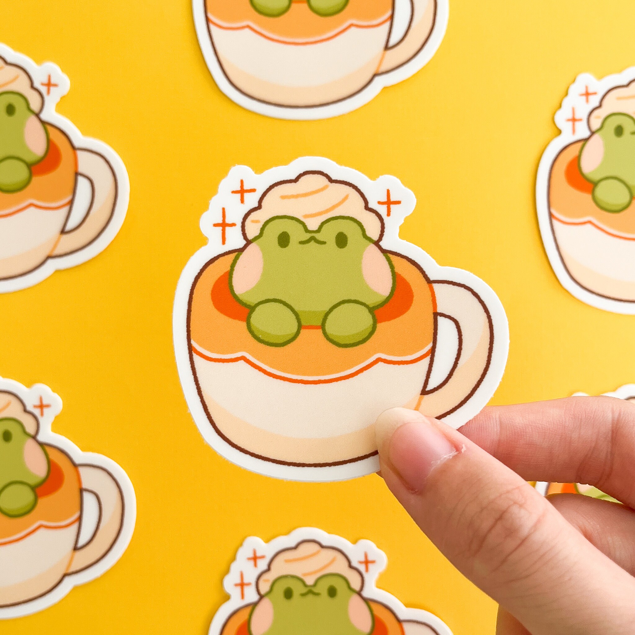 Mug Frog Vinyl Sticker | Die-cut Matte Vinyl Sticker | 2.5” - Etsy