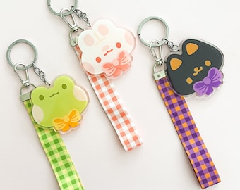 Lanyard Keychain | Acrylic Keychain with Lanyard | Double-Sided Kawaii Acrylic Charm | 2.5”