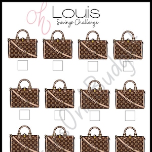 A6 Oh Louis Savings Challenge | For A6 Cash Envelopes/Binders| Printable Savings Challenge
