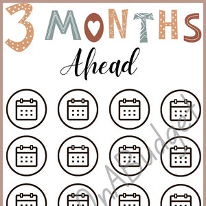 A6 3 Months Ahead Savings Tracker/savings Challenge |for A6 Cash ...