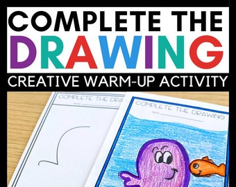 Creativity Art and STEM Warmup Activitiy Complete the Drawing