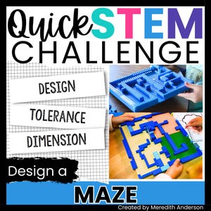Maze STEM Challenge Use Recyclables or LEGO Bricks for an Engineering Design Challenge Dimension Activity for Kids