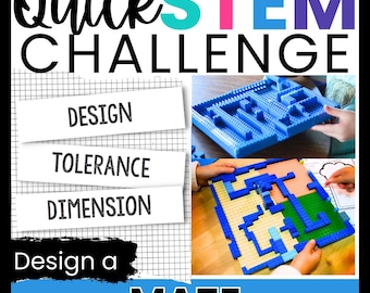 Maze STEM Challenge: Engineering Design Activity for Kids with Bricks, LEGO, or Recyclables