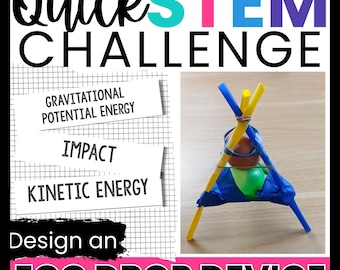 Actividad de fin de año del desafío STEM de Egg Drop