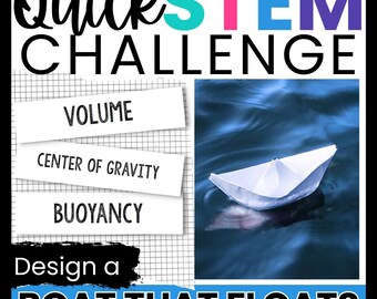 Desafío STEM de diseño de un barco