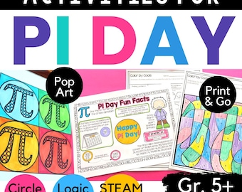 Actividades de arte matemático del Día de Pi: Escuela primaria superior y secundaria