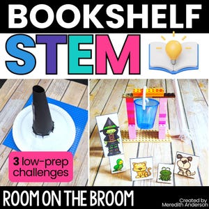 Room on the Broom STEM Activity Challenges Engineering Design for Halloween Witch Hat Engineering for Kids